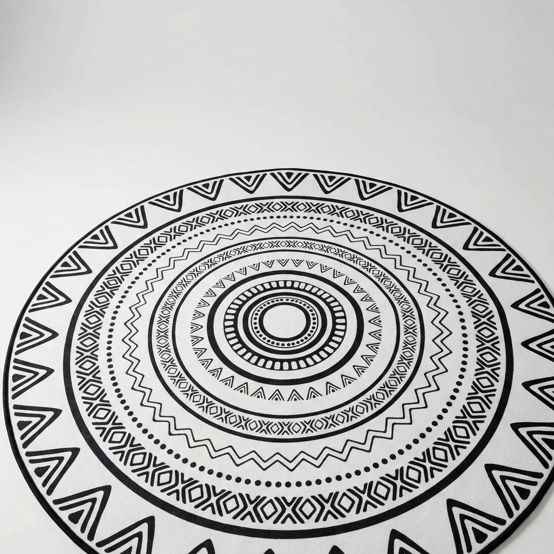 Round Decorative Floor Rug - Circulaire