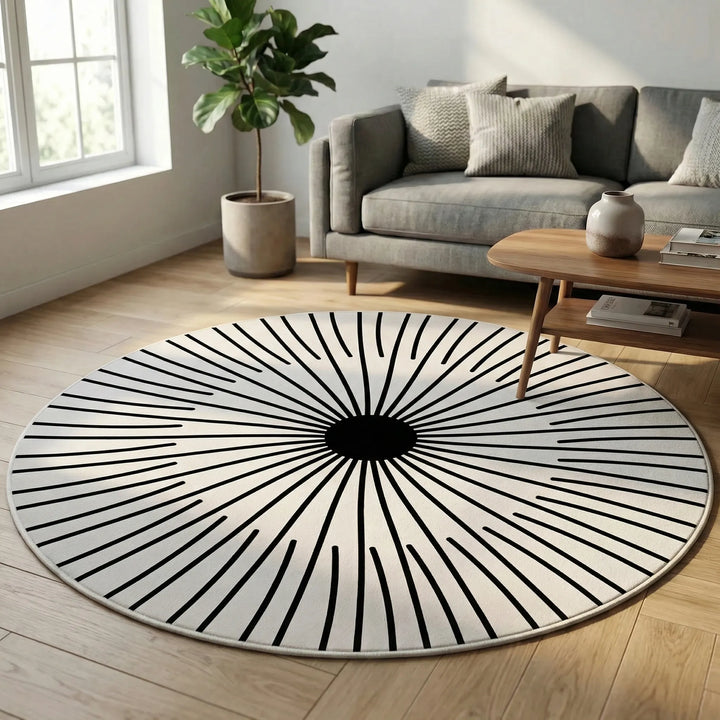 Round Decorative Floor Rug - Circulaire