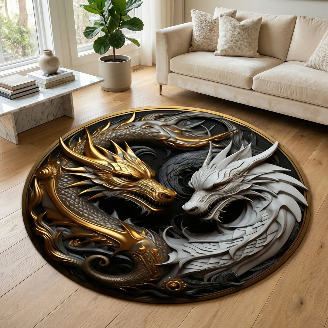 Round Decorative Floor Rug - Yinoro