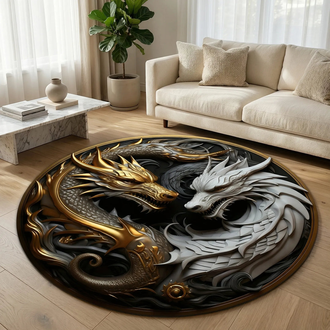 Round Decorative Floor Rug - Yinoro