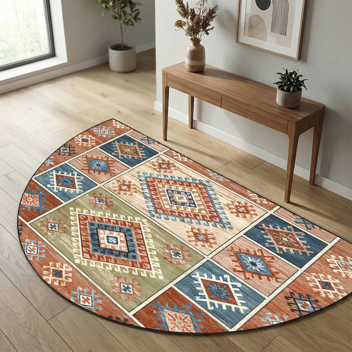 Round Decorative Floor Rug - Zenoray