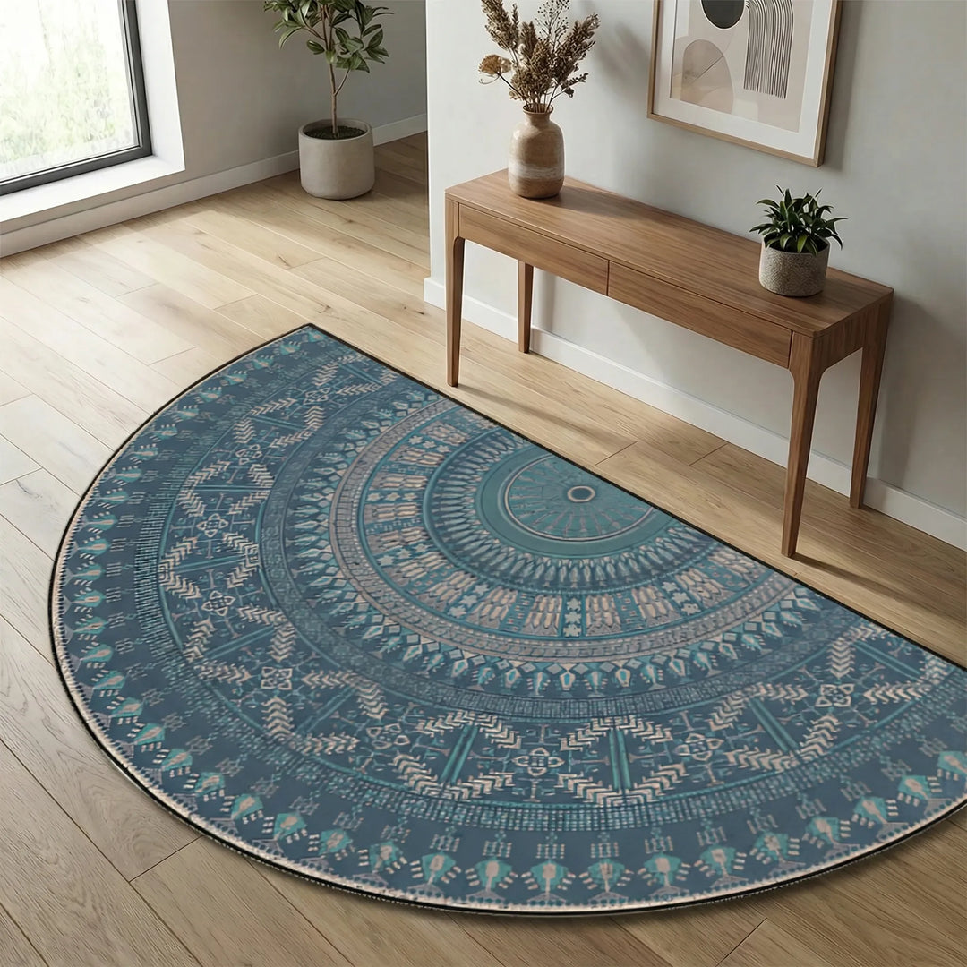 Round Decorative Floor Rug - Zenoray