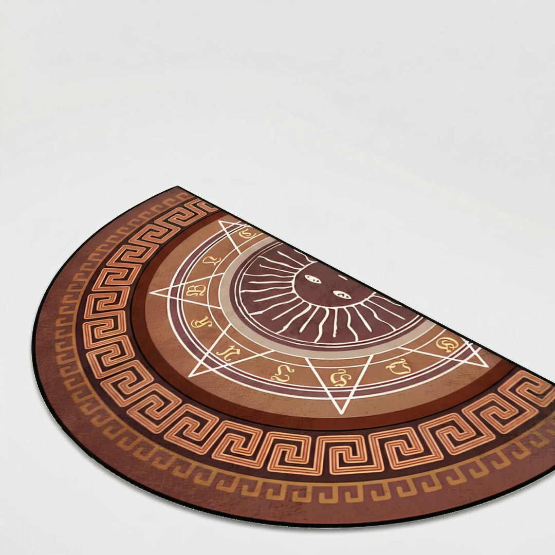 Round Decorative Floor Rug - Zenoray