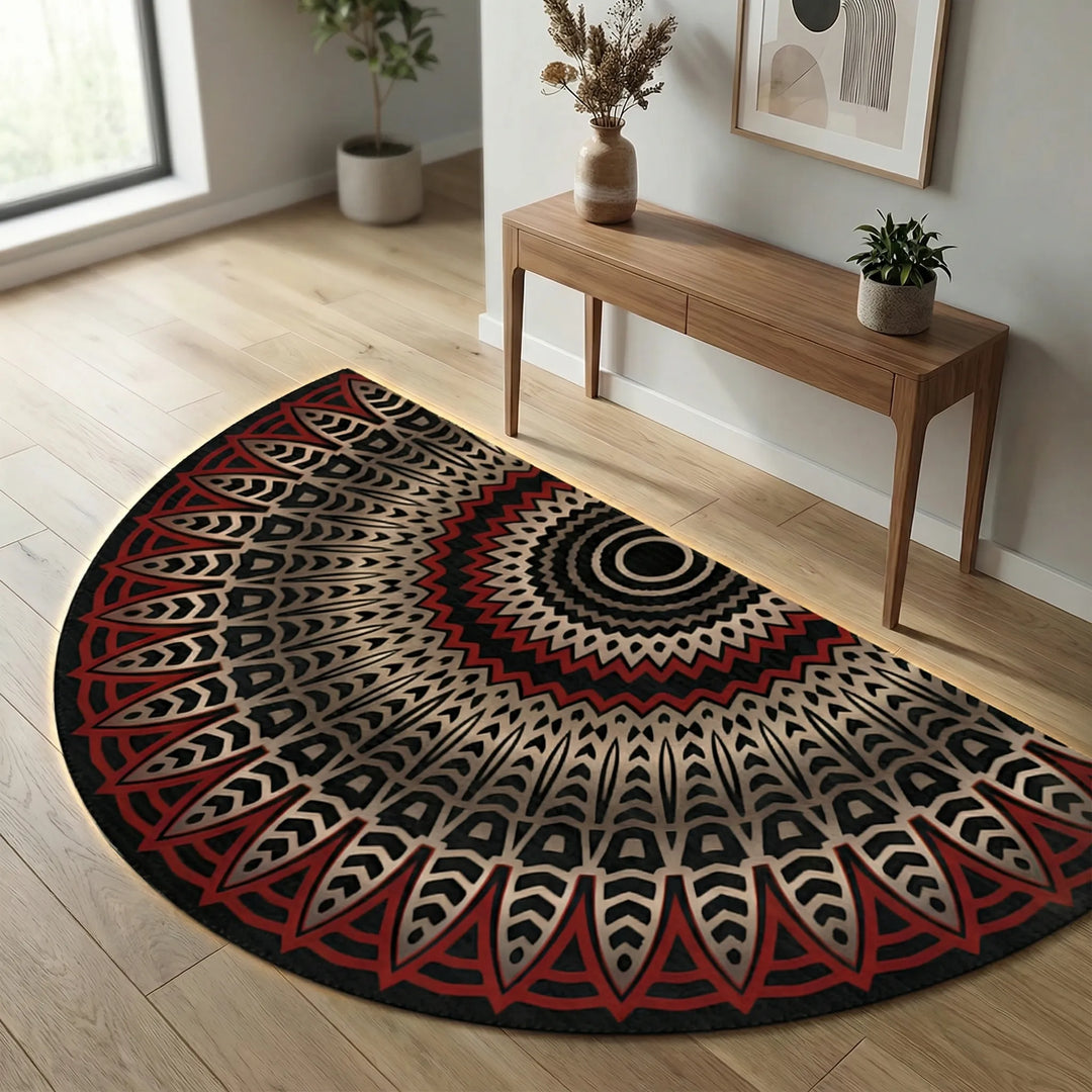 Round Decorative Floor Rug - Zenoray