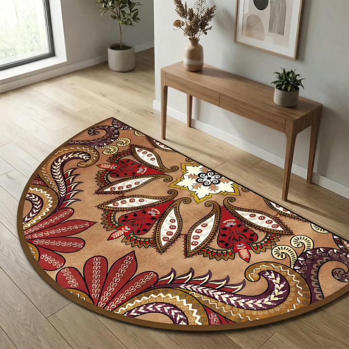 Round Decorative Floor Rug - Zenoray