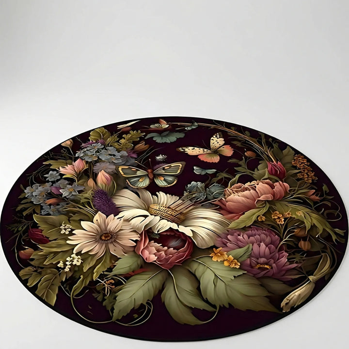 Round Decorative Room Rug - Floravelle