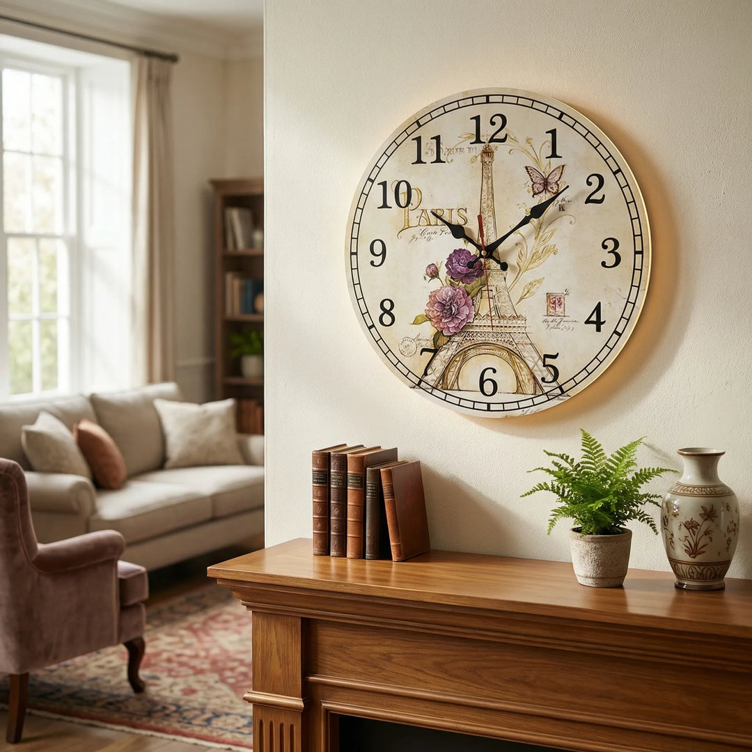 Round Decorative Wall Clock - Parivue