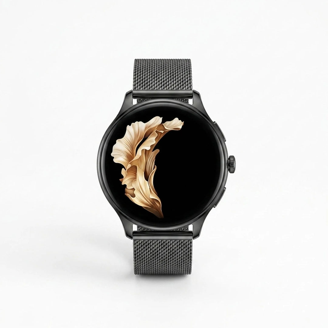 Round Digital Fitness Smartwatch - VeloSync
