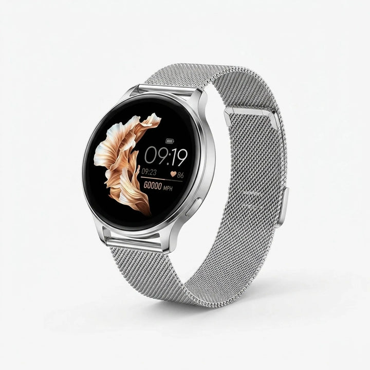 Round Digital Fitness Smartwatch - VeloSync