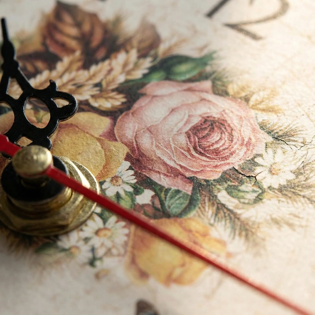 Round Floral Wall Clock - Floriwell