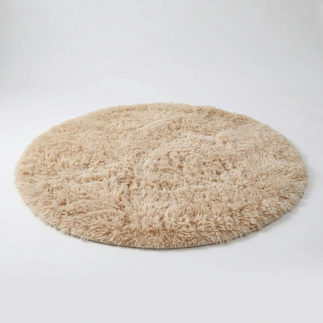 Round High Pile Area Rug - Plusharo