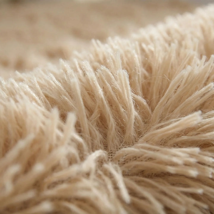 Round High Pile Area Rug - Plusharo