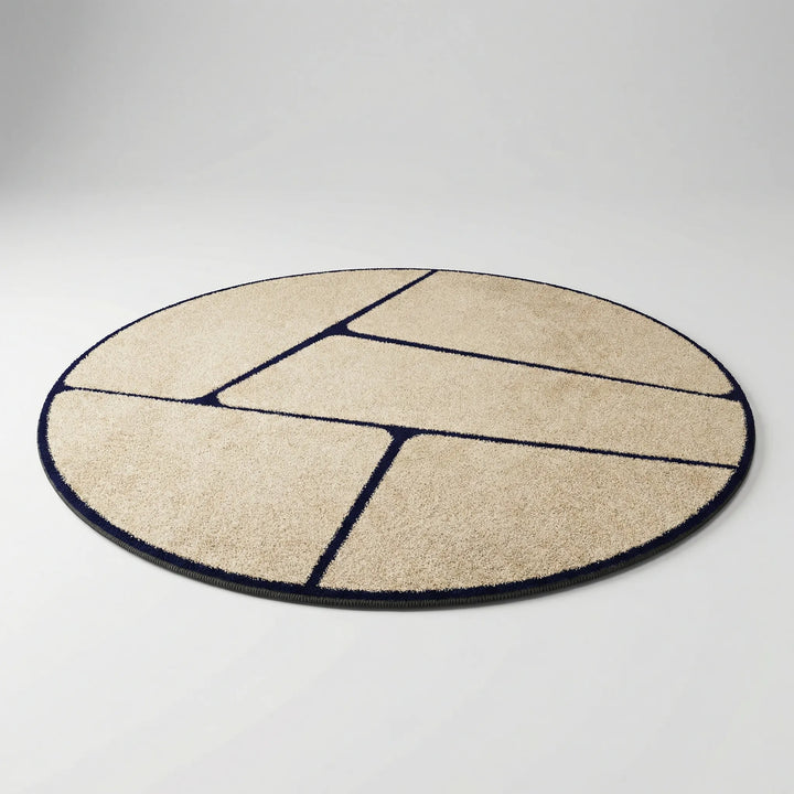 Round Low Pile Area Rug - Lunavo