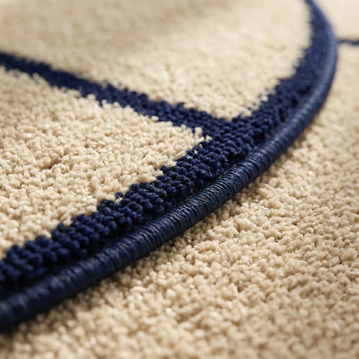 Round Low Pile Area Rug - Lunavo