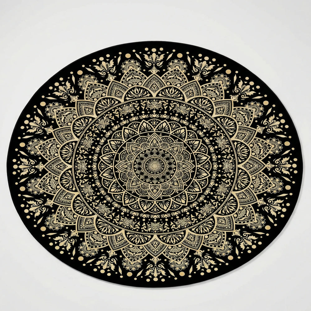 Round Mandala Area Rug - Luxmanda