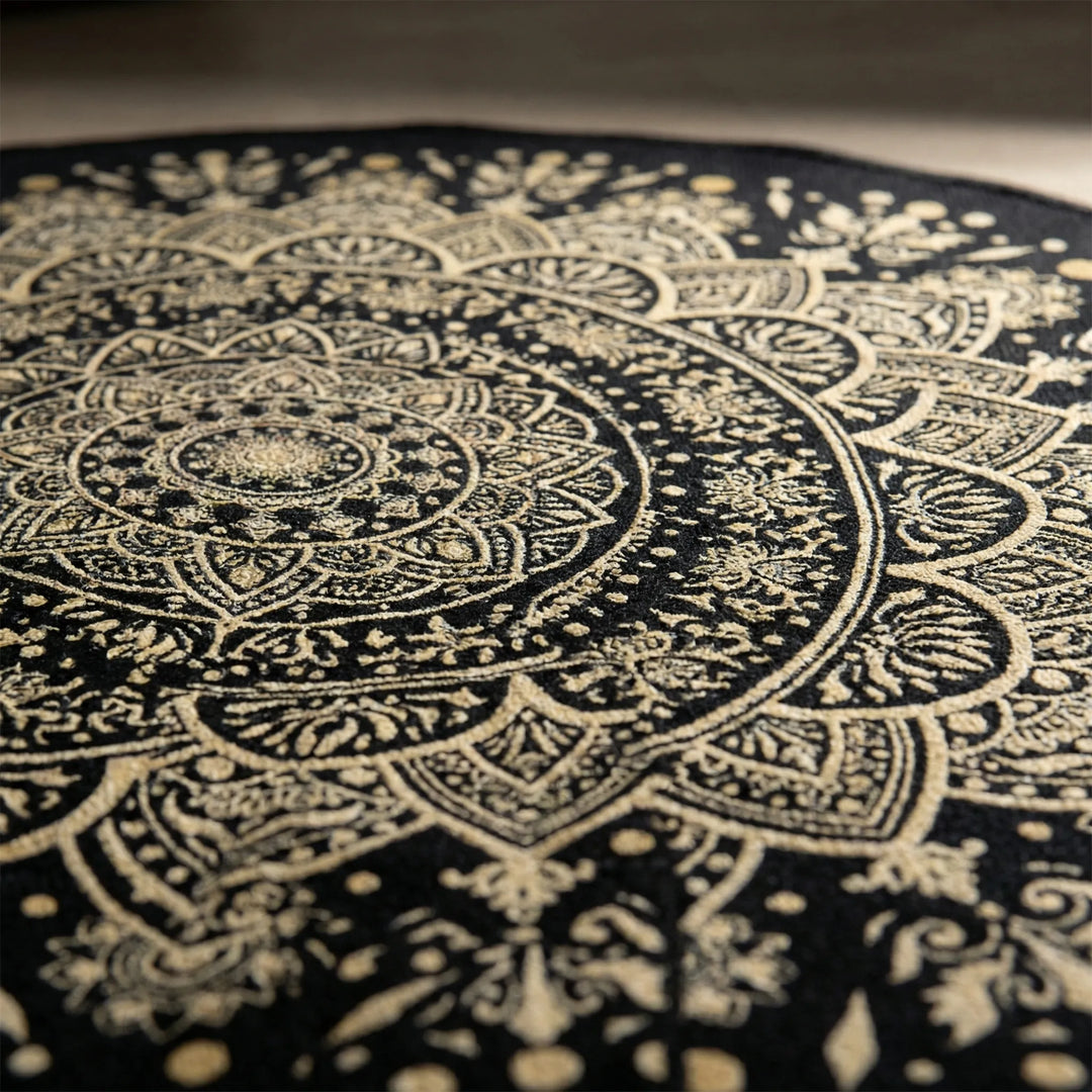 Round Mandala Area Rug - Luxmanda