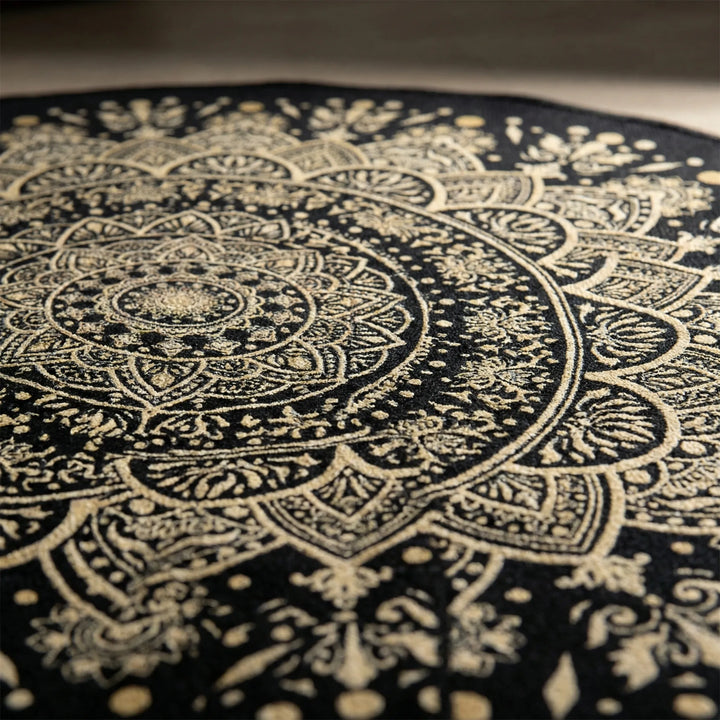 Round Mandala Area Rug - Luxmanda