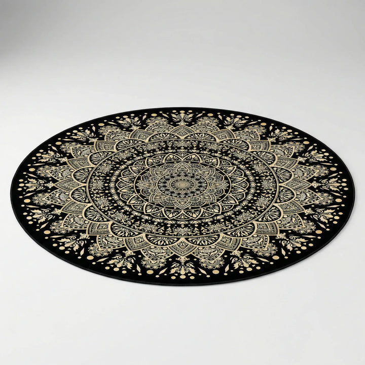 Round Mandala Area Rug - Luxmanda