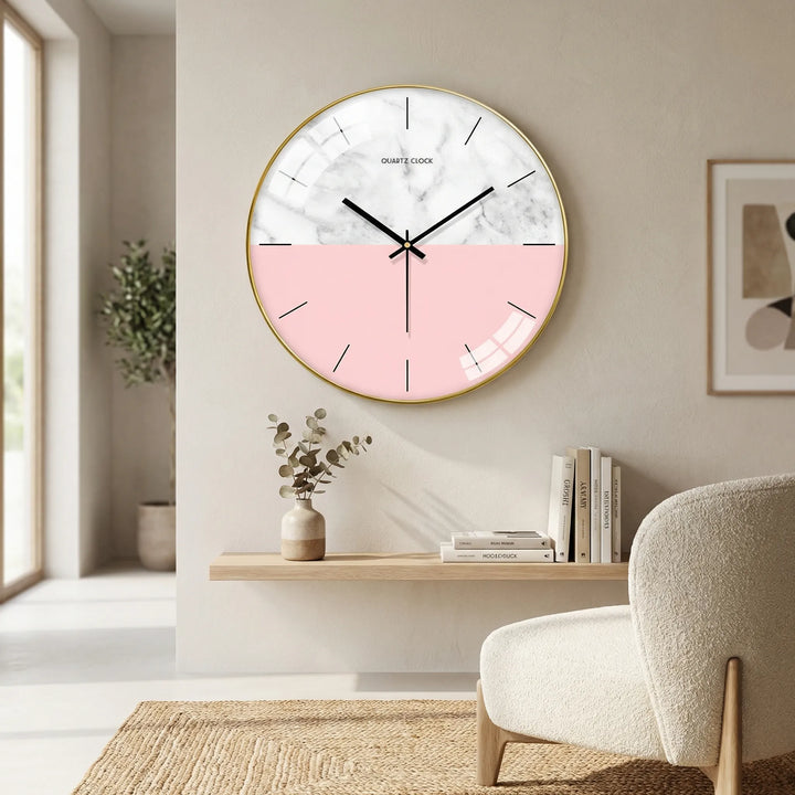 Round Minimalist Wall Clock - NordelleClocka