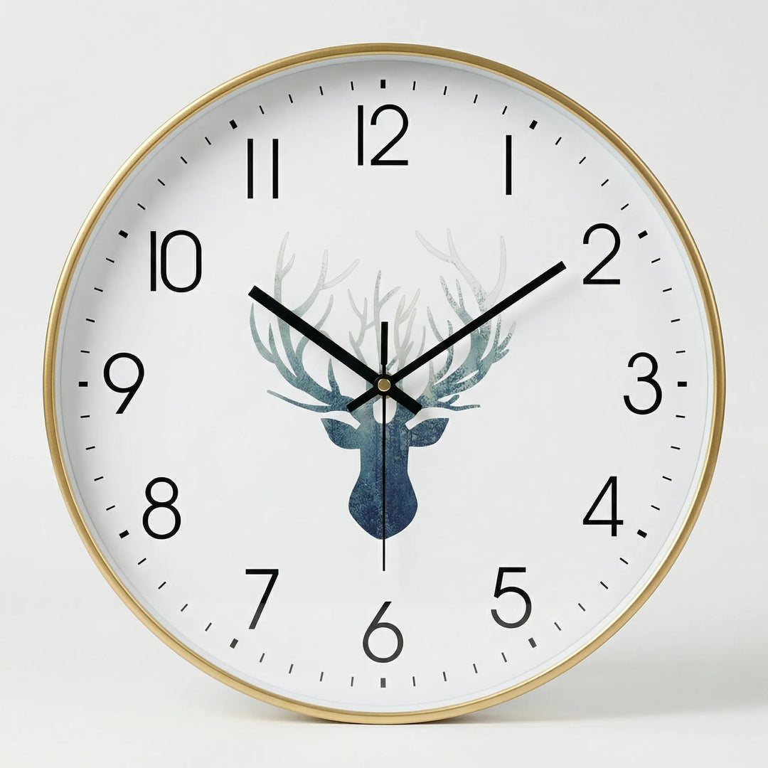 Round Minimalist Wall Clock - NordelleClocka