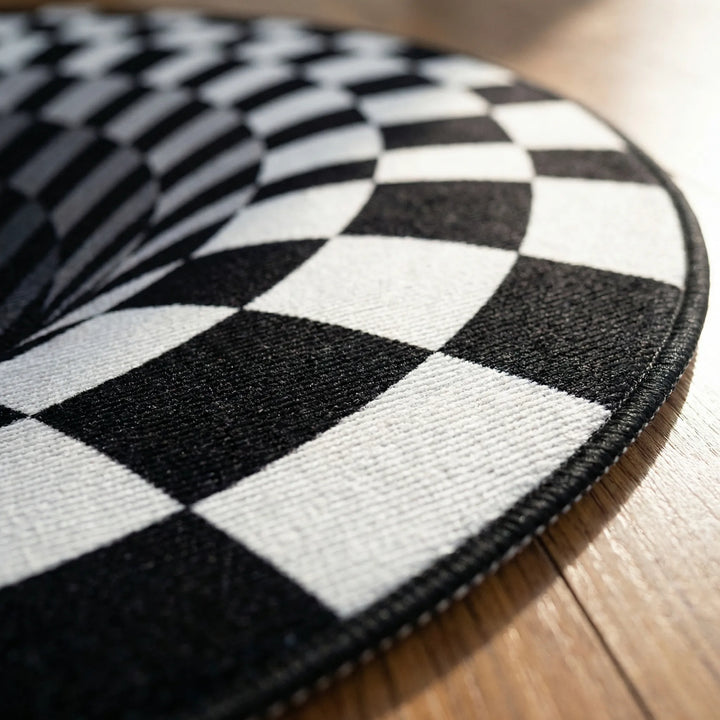 Round Optical Illusion Rug - Vortique