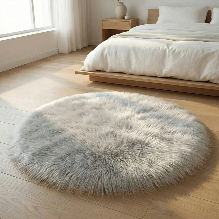 Round Plush Accent Rug - Plushio