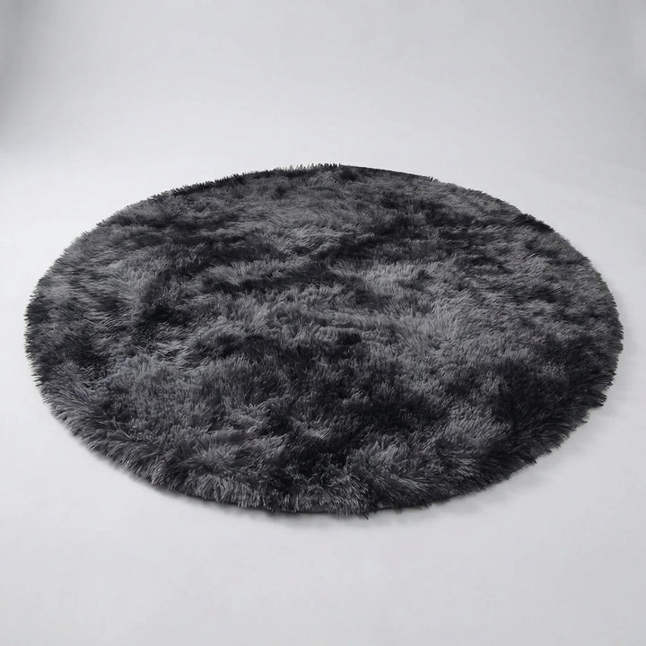Round Plush Area Rug - Lunafluff