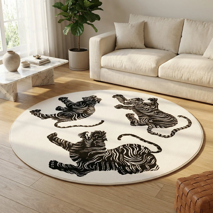 Round Plush Area Rug - Luxeround
