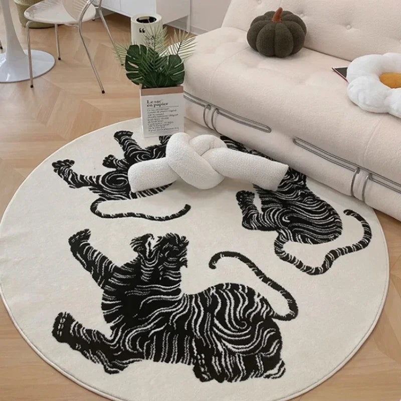Round Plush Area Rug - Luxeround