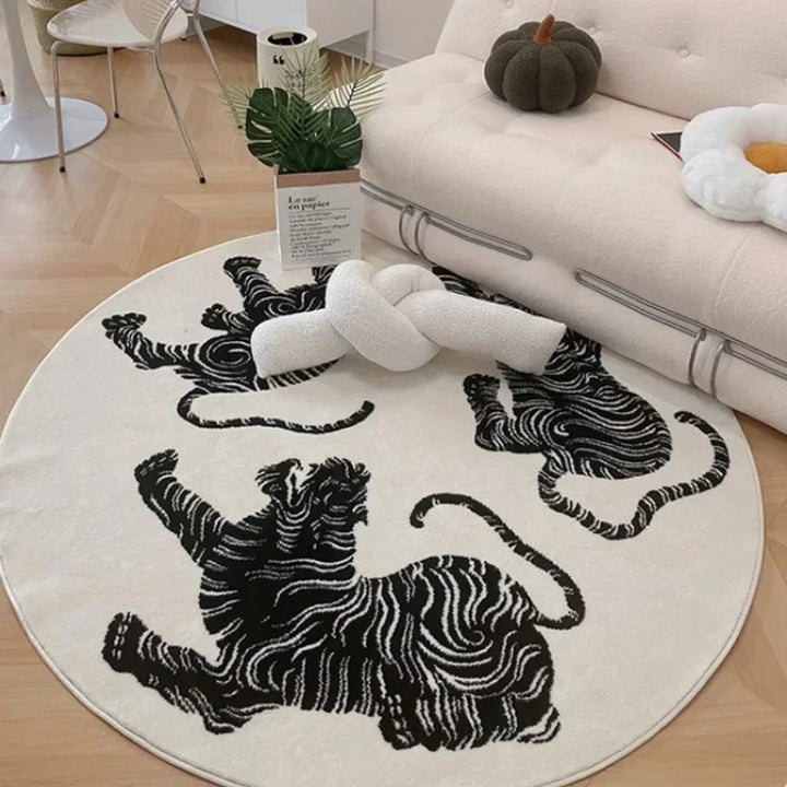 Round Plush Area Rug - Luxeround
