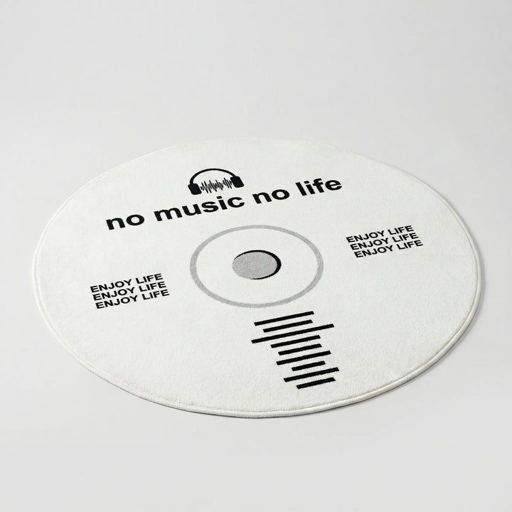 Round Retro Record Rug - Vinylo