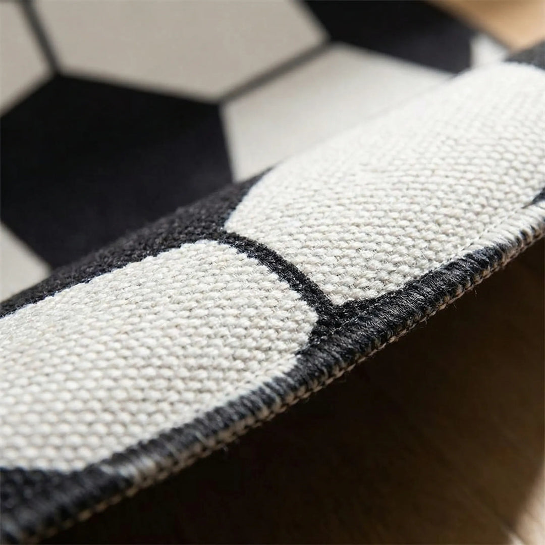 Round Sports Themed Floor Rug - Kickora