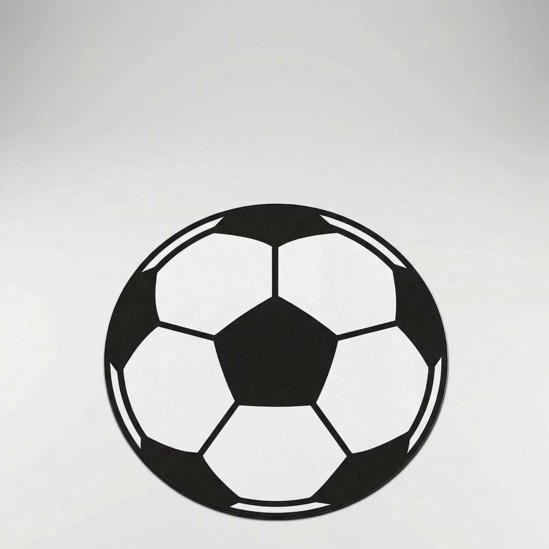 Round Sports Themed Floor Rug - Kickora
