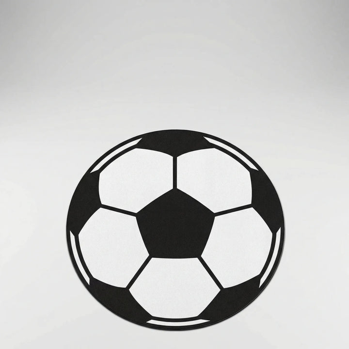 Round Sports Themed Floor Rug - Kickora