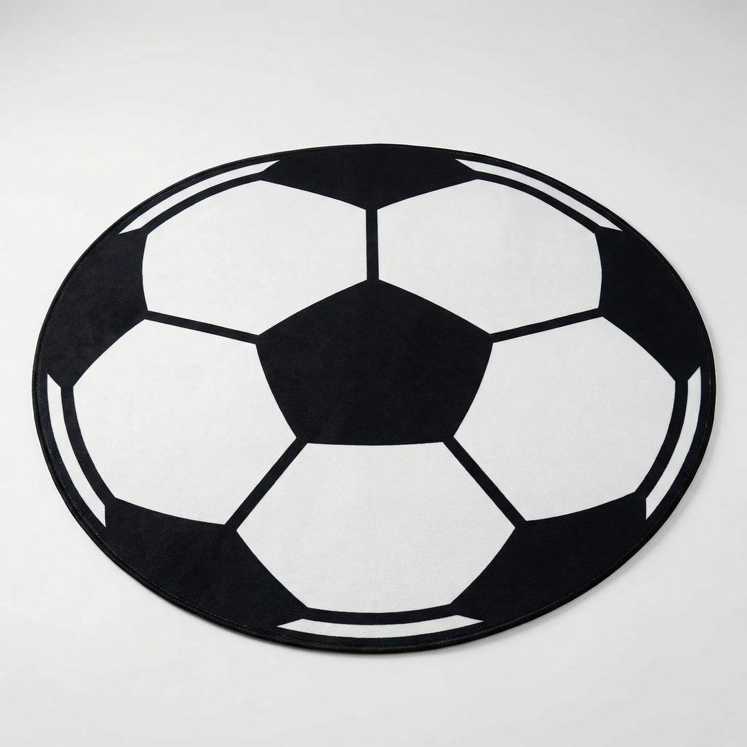 Round Sports Themed Floor Rug - Kickora