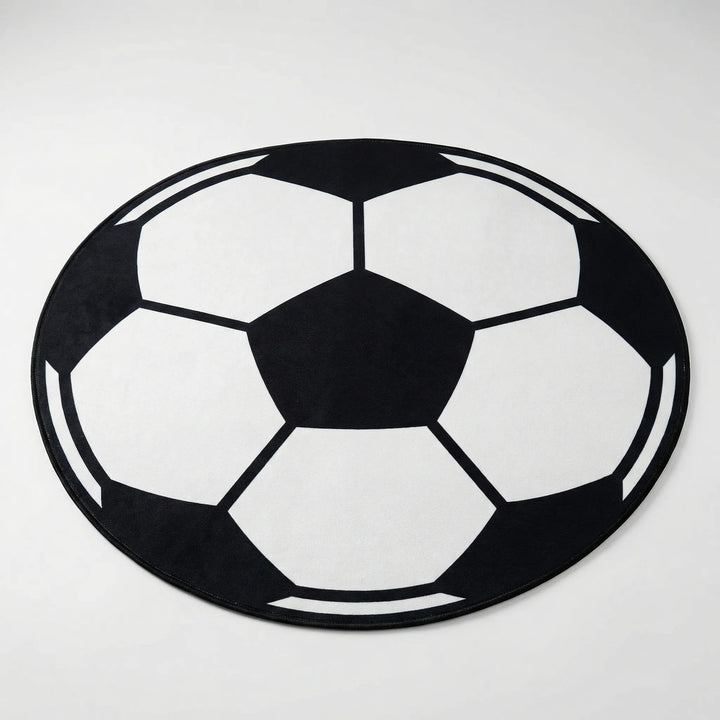 Round Sports Themed Floor Rug - Kickora