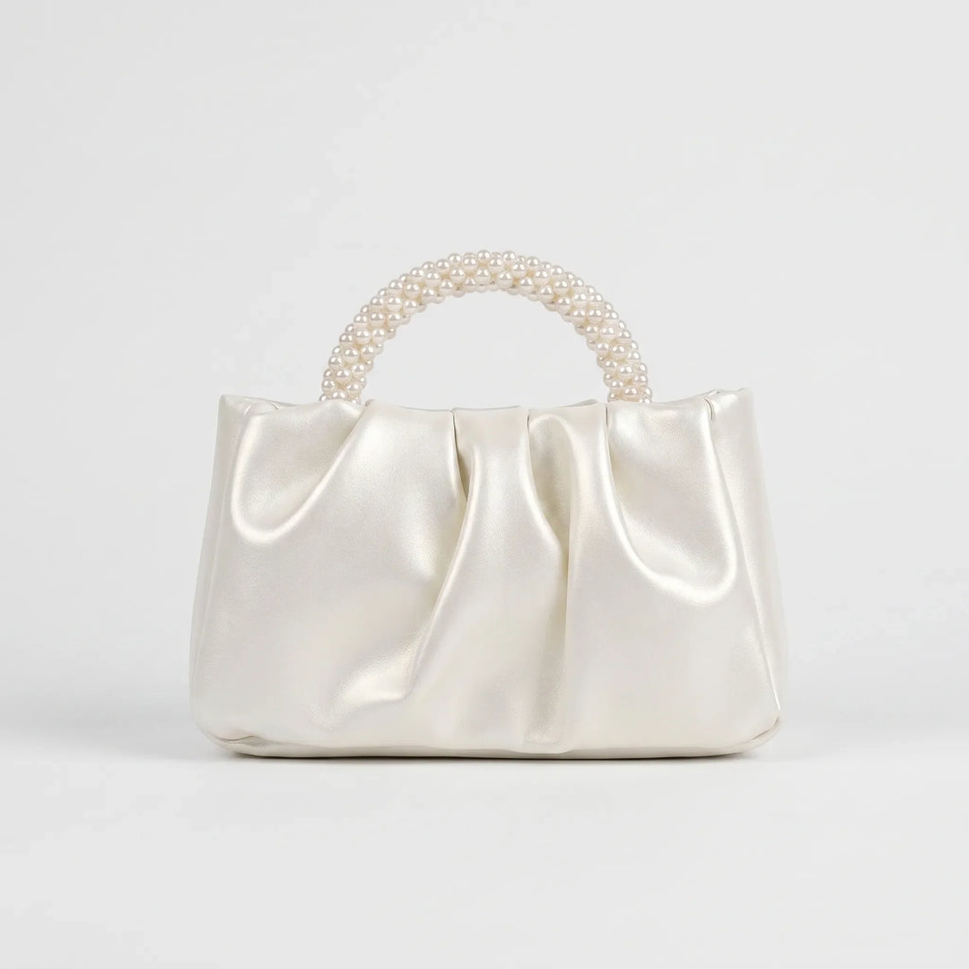 Ruched Evening Clutch Bag - Luminelle