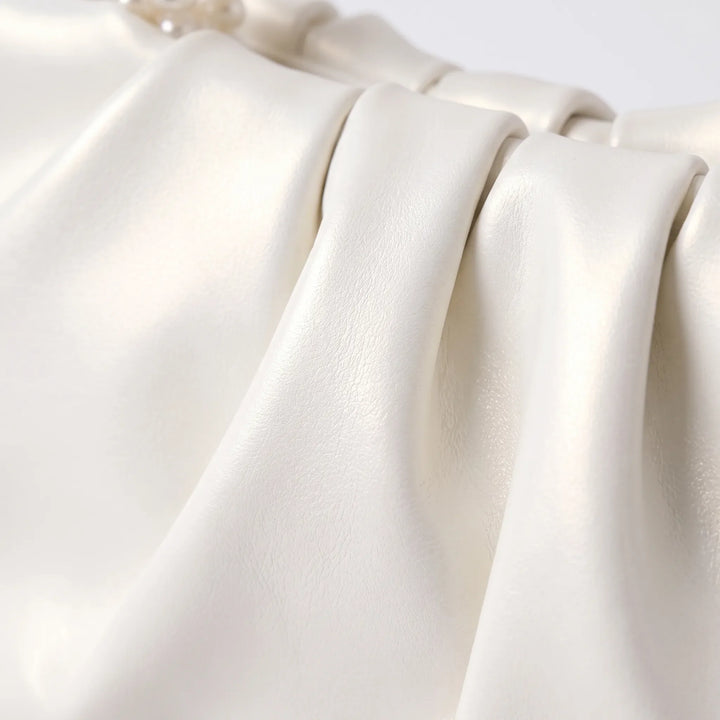 Ruched Evening Clutch Bag - Luminelle