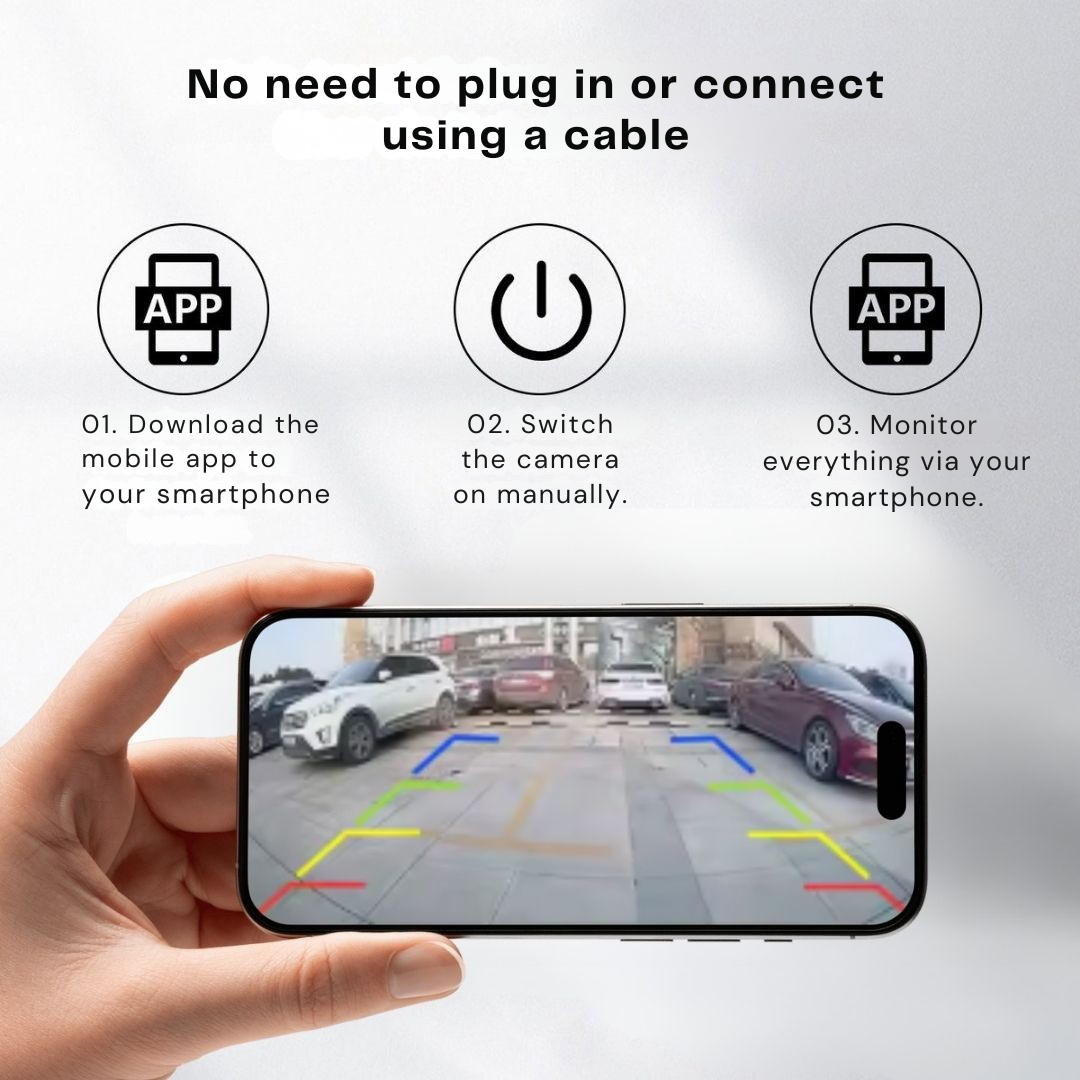 Wireless Magnetic Backup Camera with Night Vision for Cars, RVs and Trailers, another view of the phone setup screen.