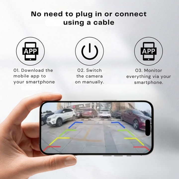 Wireless Magnetic Backup Camera with Night Vision for Cars, RVs and Trailers, another view of the phone setup screen.