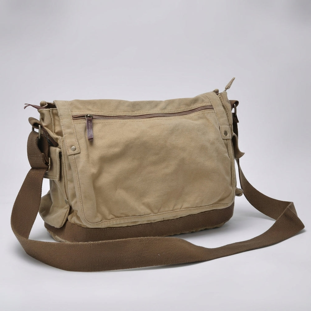 Ruime Vintage Messenger Tas - CarryForge