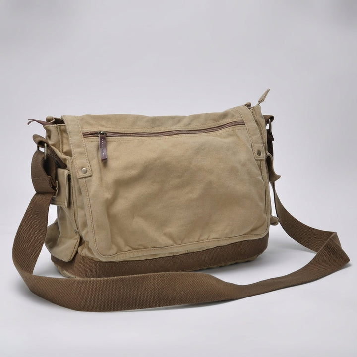 Ruime Vintage Messenger Tas - CarryForge