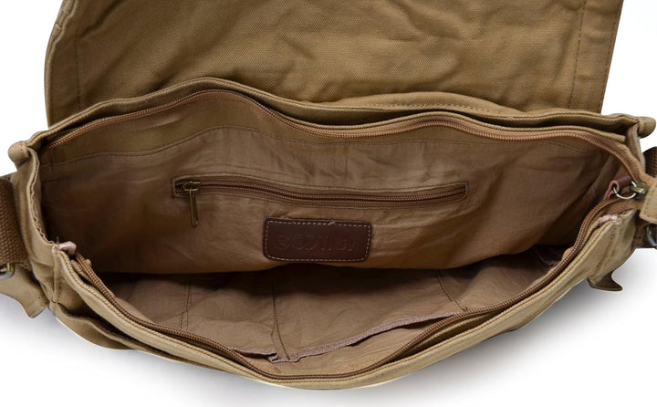 Ruime Vintage Messenger Tas - CarryForge