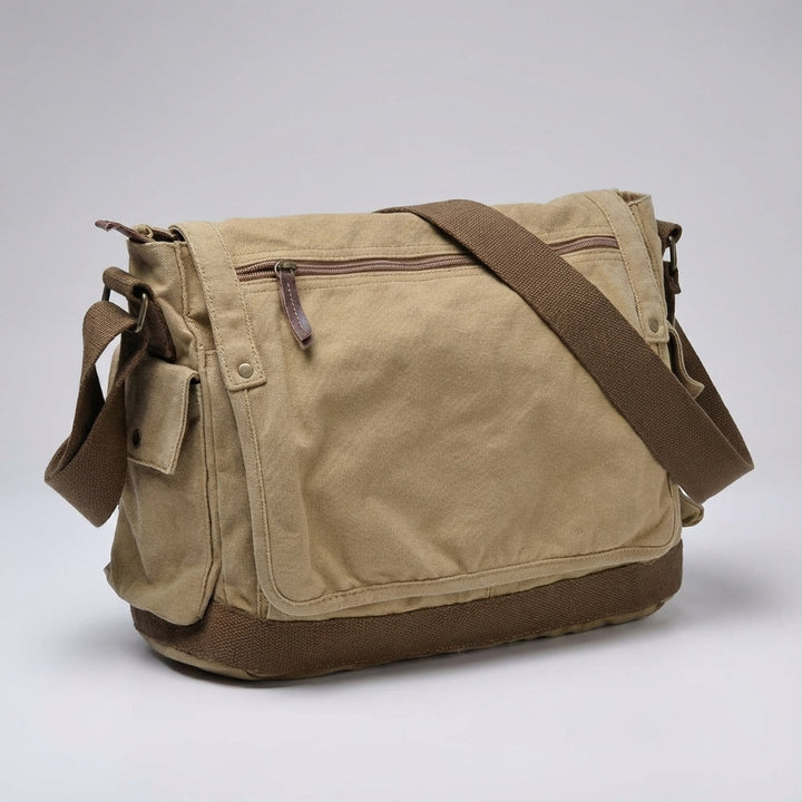 Ruime Vintage Messenger Tas - CarryForge