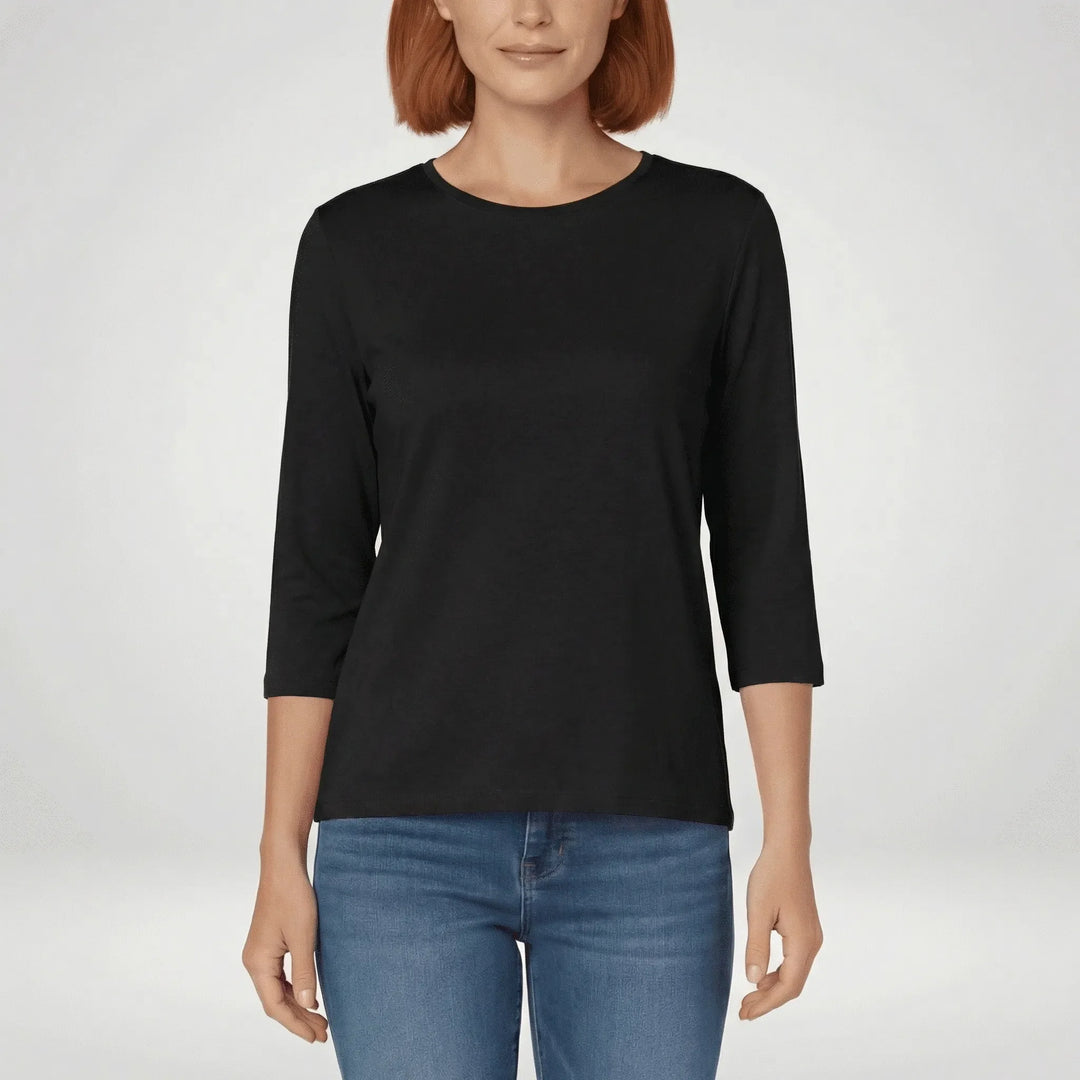 Rundhals-Shirt Mit Dreiviertelärmeln - Lucienne