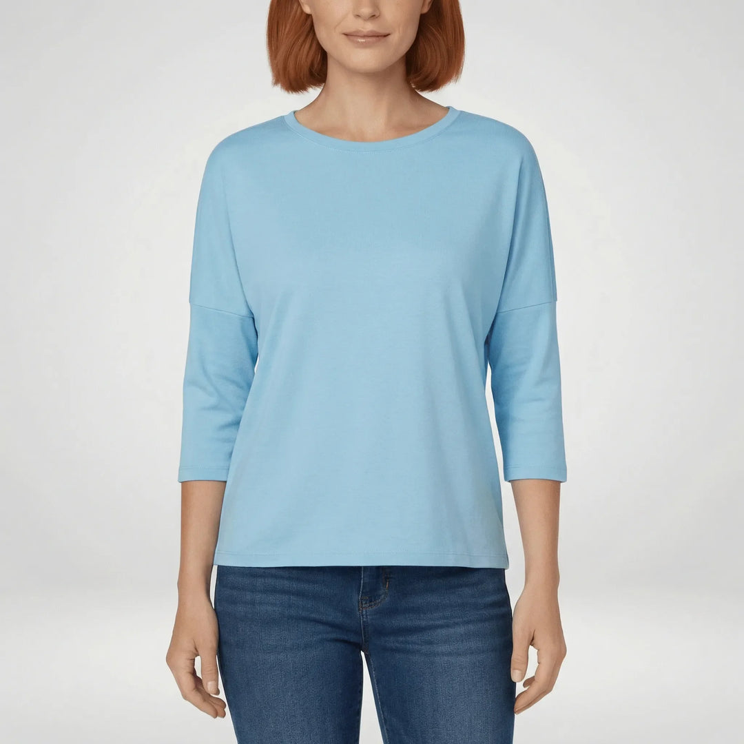 Rundhals-Shirt Mit Dreiviertelärmeln - Lucienne