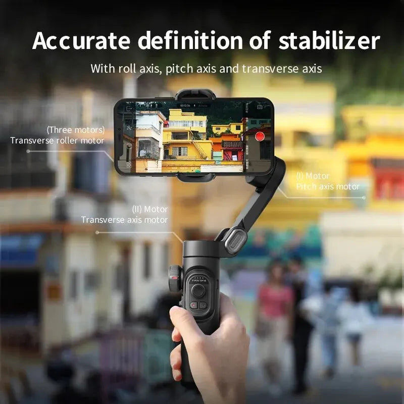 3-Axis Smartphone Gimbal Stabilizer with AI Tracking & Face Detection – Alvion