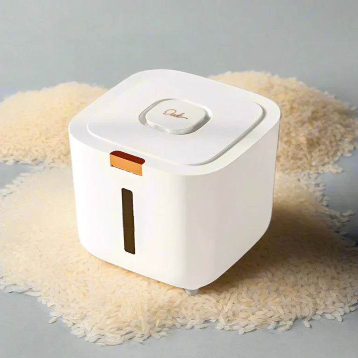Rice Storage Box 5–10kg Airtight Moisture & Insect Resistant with Measuring Cup – GrainSafe