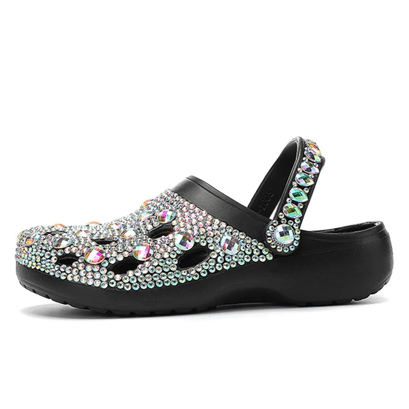 Crystal-embellished summer ladies' slippers made of EVA - Alviera