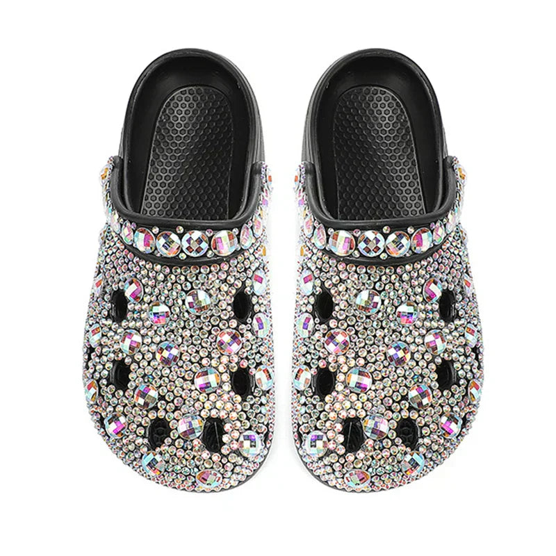Crystal-embellished summer ladies' slippers made of EVA - Alviera